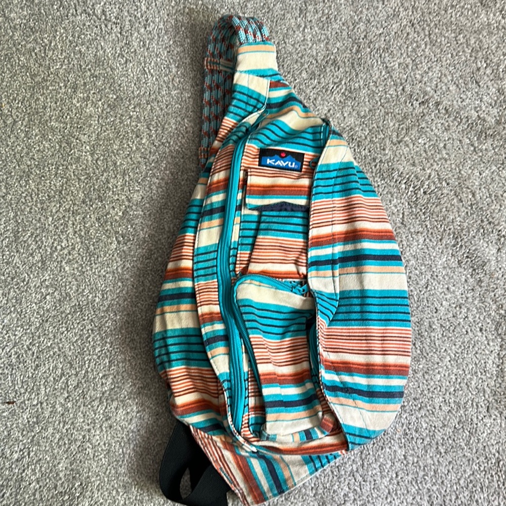 Striped KAVU Sling Bag